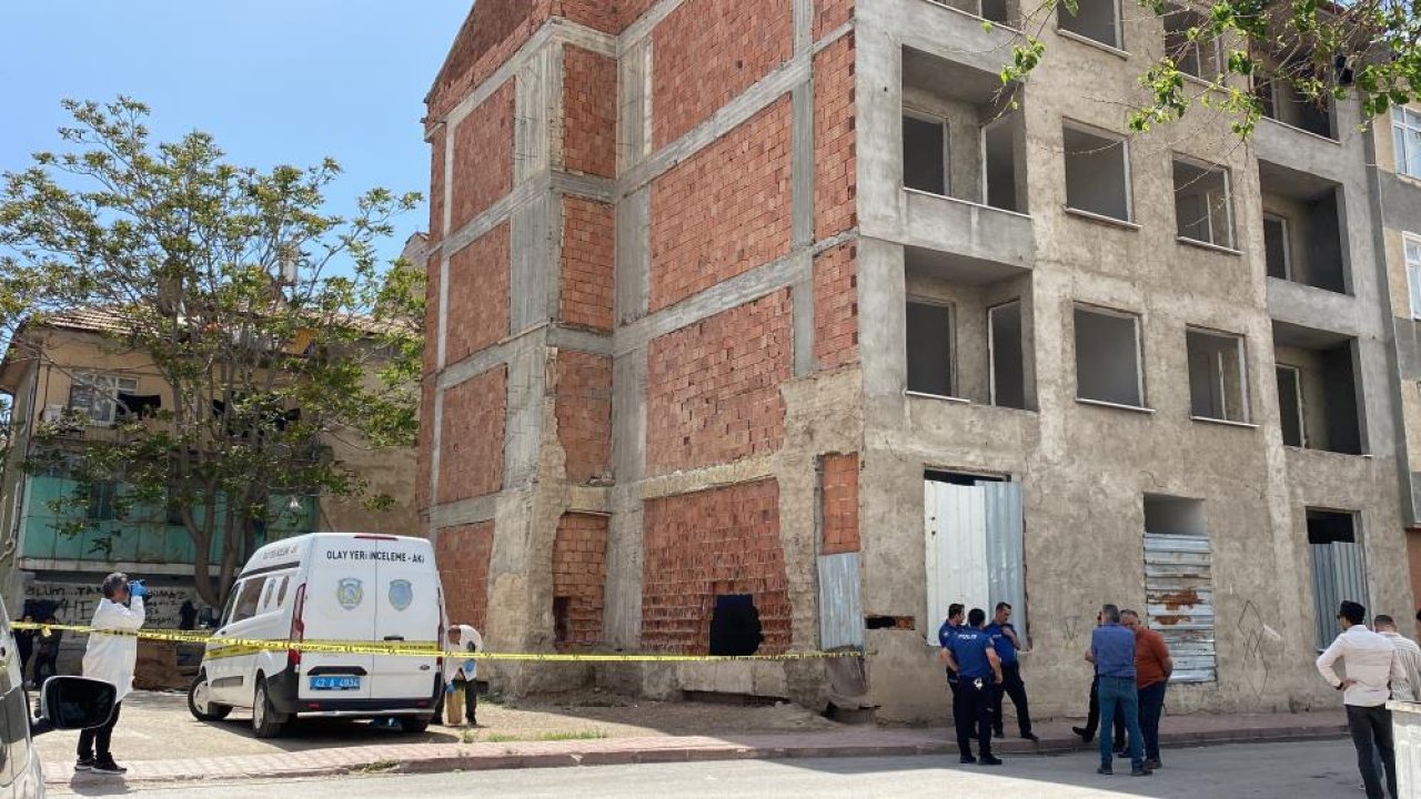 Konya'da inşaatta erkek cesedi bulundu