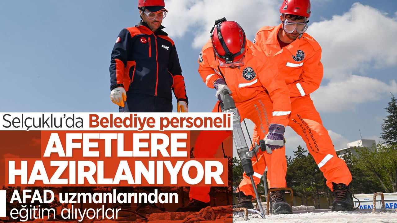 Selçuklu'da belediye personeline AFAD uzmanlarından eğitim