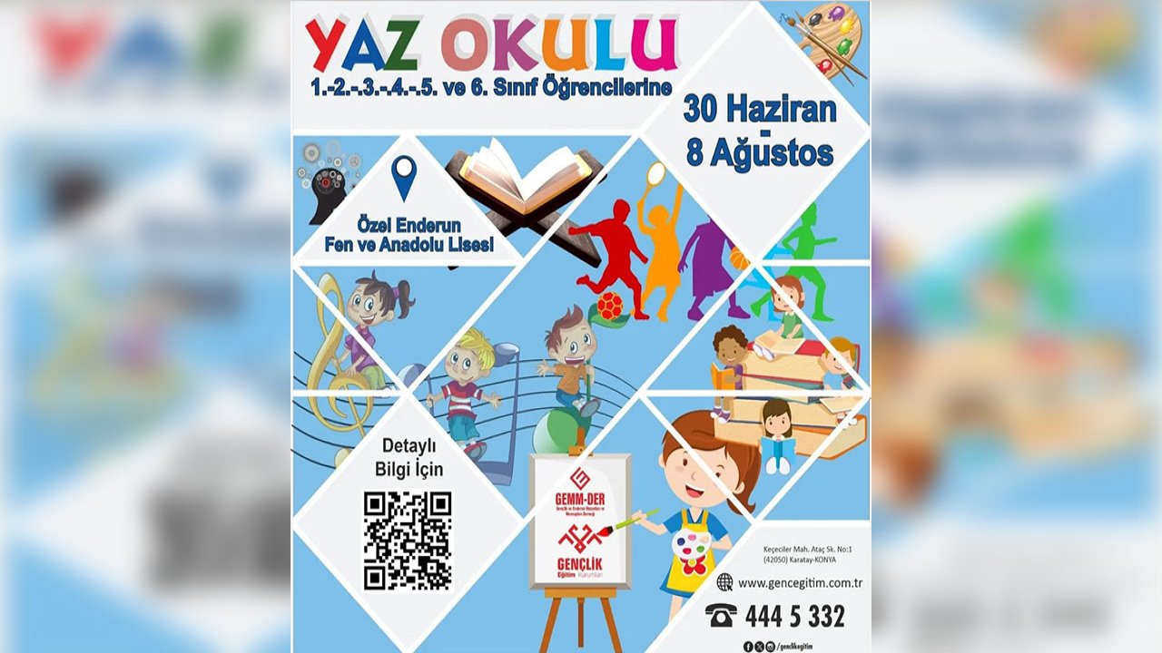Gençlik Eğitim Kurumları’nda Yaz Okulu Başlıyor: Öğrenciler İçin Keşif ve Gelişim Dolu Bir Yaz!