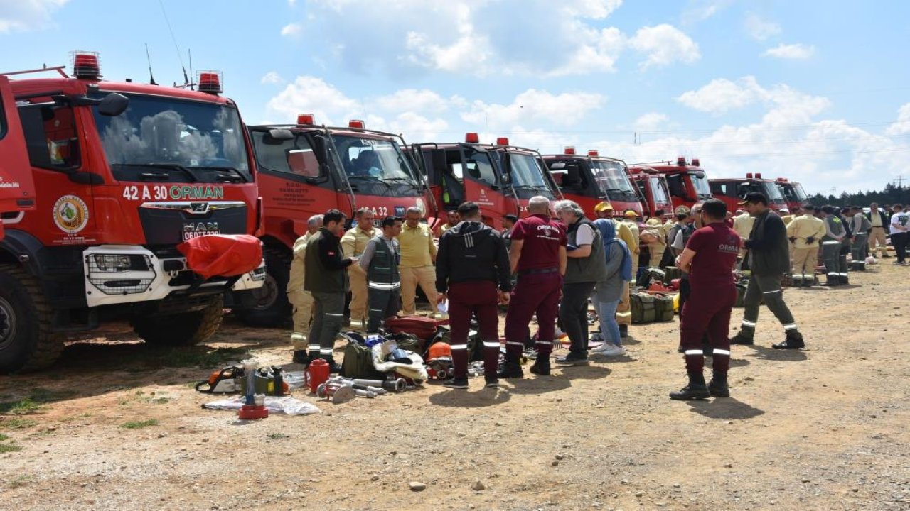 Konya'da orman yangınlarına karşı eğitimler sürüyor!