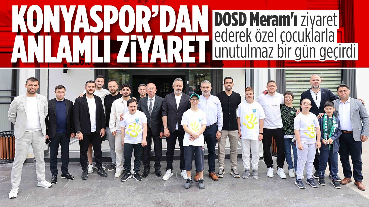 Konyaspor'dan anlamlı ziyaret: Özel çocuklarla unutulmaz bir gün geçirdiler