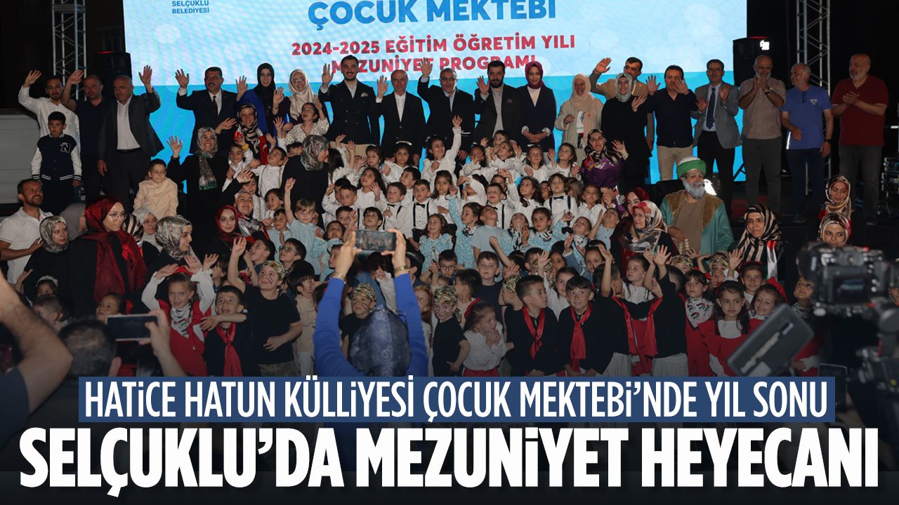 Selçuklu'da mezuniyet coşkusu