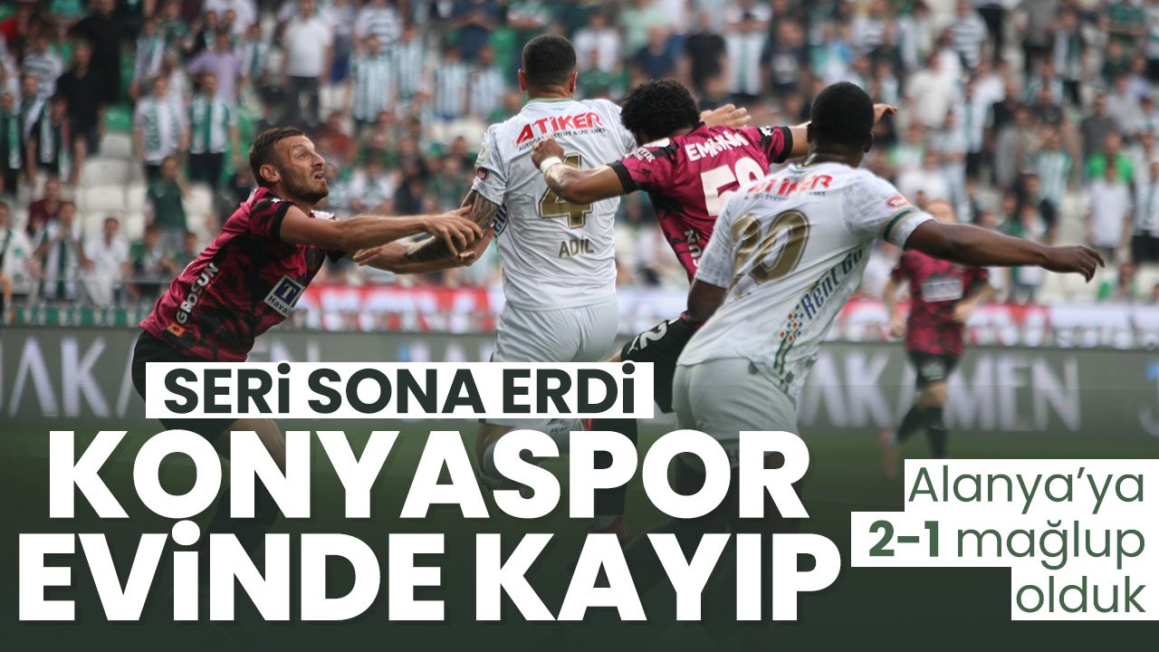 Konyaspor'dan taraftara kötü veda: Son maçta kaybetti