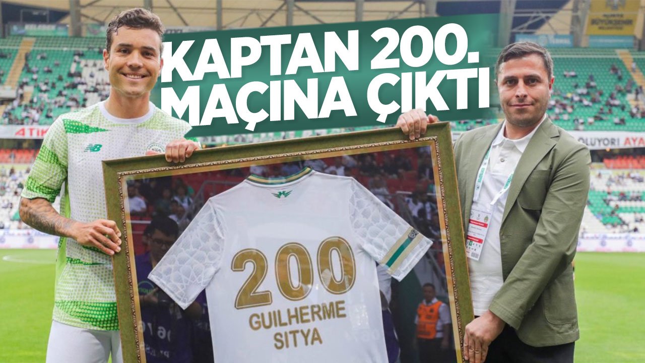 Konyaspor'da Kaptan Guilherme 200. maçına çıktı