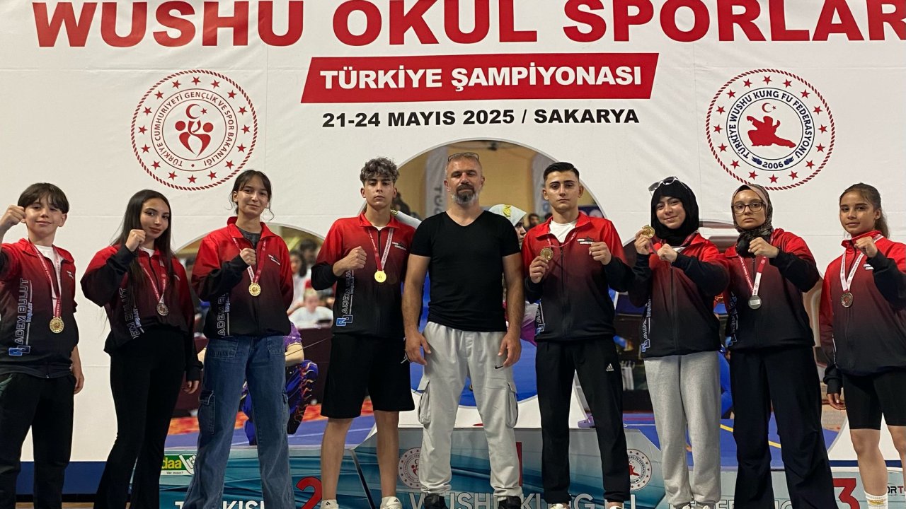Konyalı sporculardan Wushu Türkiye Şampiyonası'nda 6 madalya!
