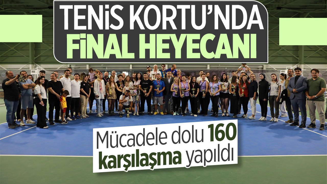 Konya'nın en büyük tenis kortunda final heyecanı yaşandı