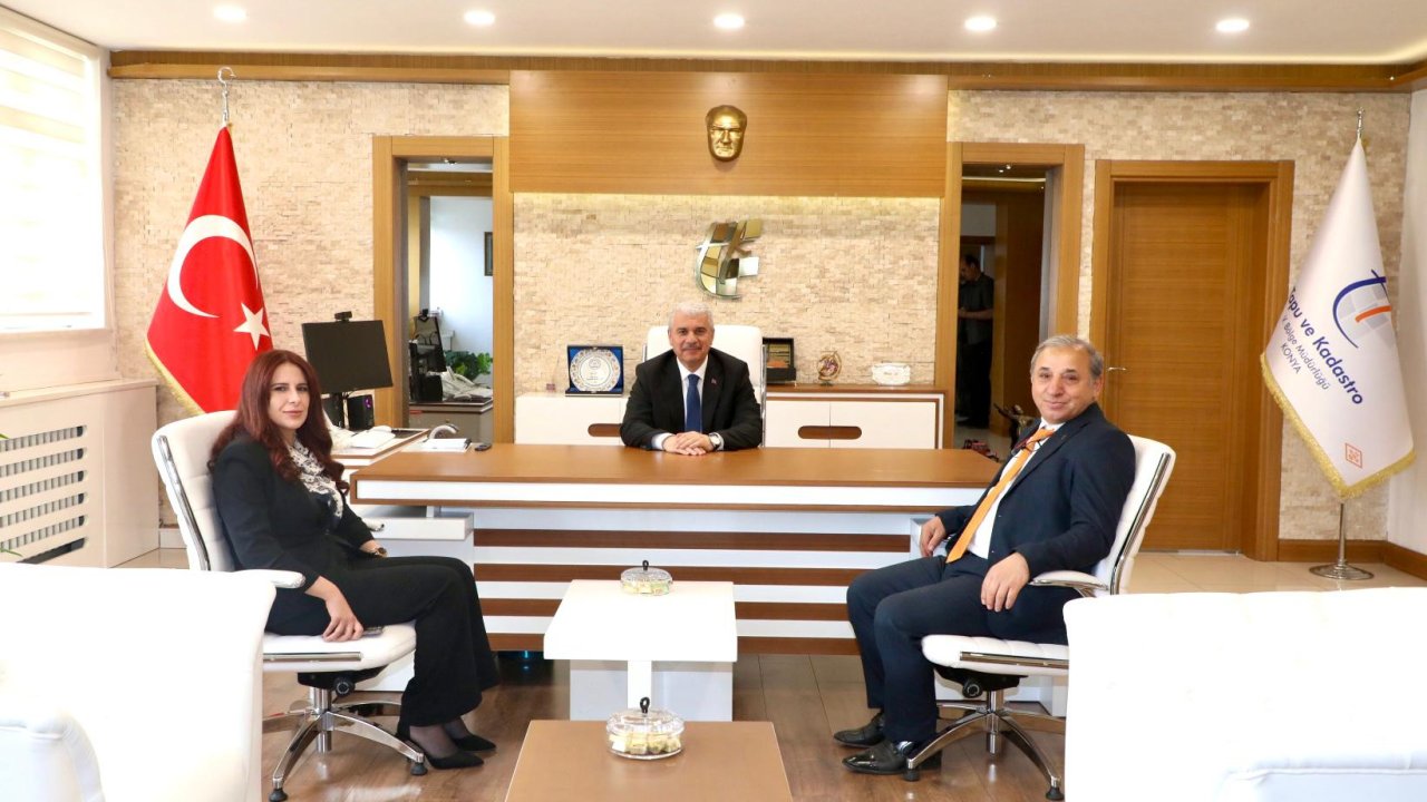 Vali İbrahim Akın, Konya Tapu ve Kadastro V. Bölge Müdürlüğünü Ziyaret Etti!