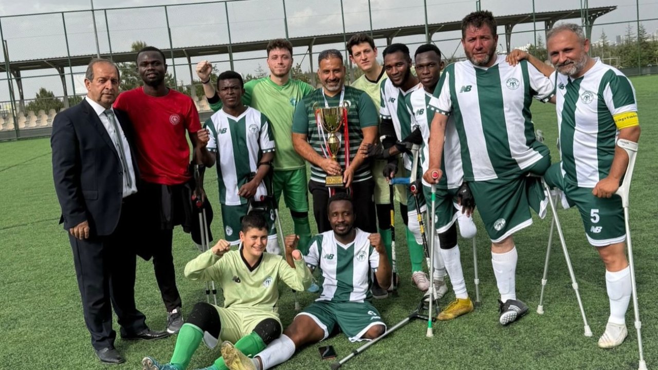 Konya Ampute Futbol Takımı kupayı kaptı!: Gönüllerin şampiyonu