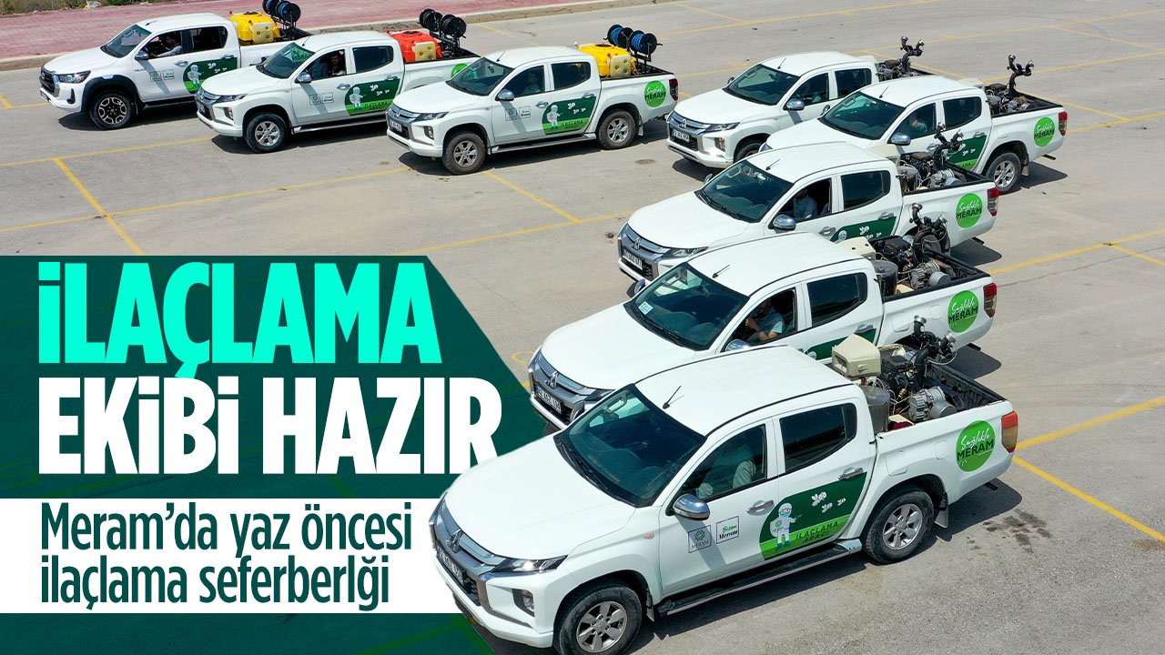 Meram'da yaz öncesi haşerelere karşı ilaçlama seferberliği başladı