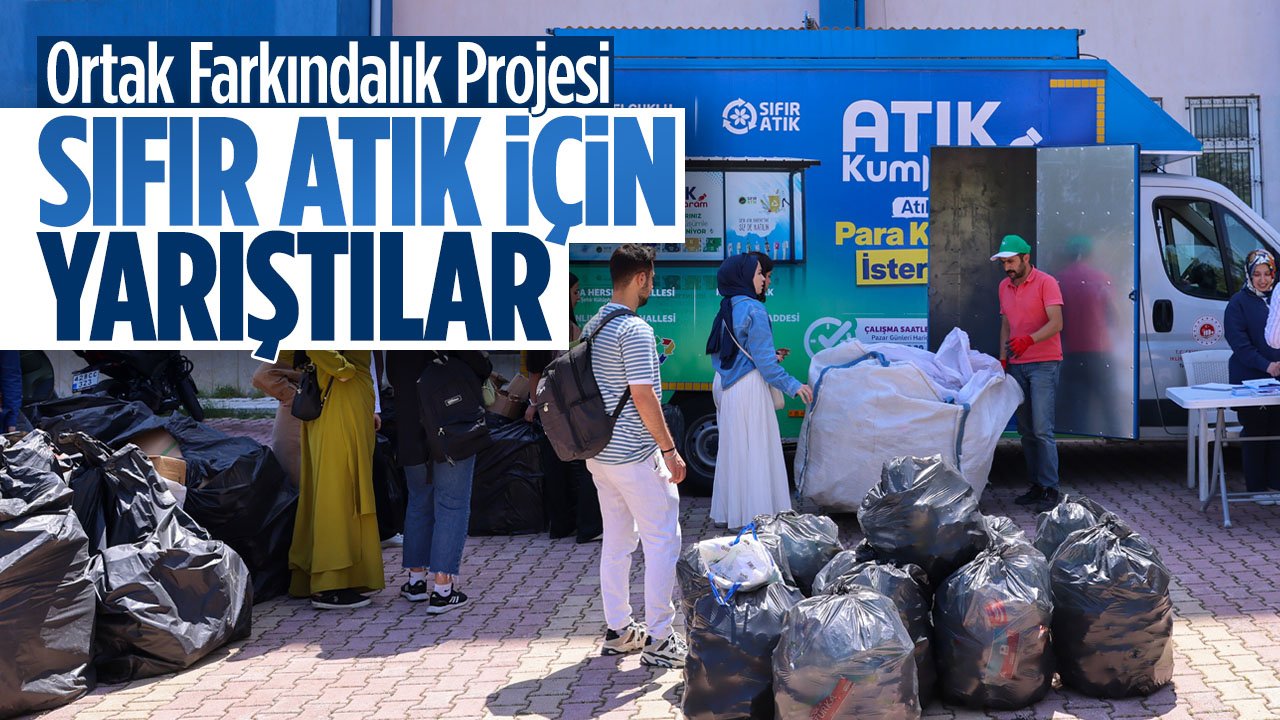 Farkındalık için harekete geçtiler: Selçuklu'da akademik personel ve öğrenciler sıfır atık için yarıştı