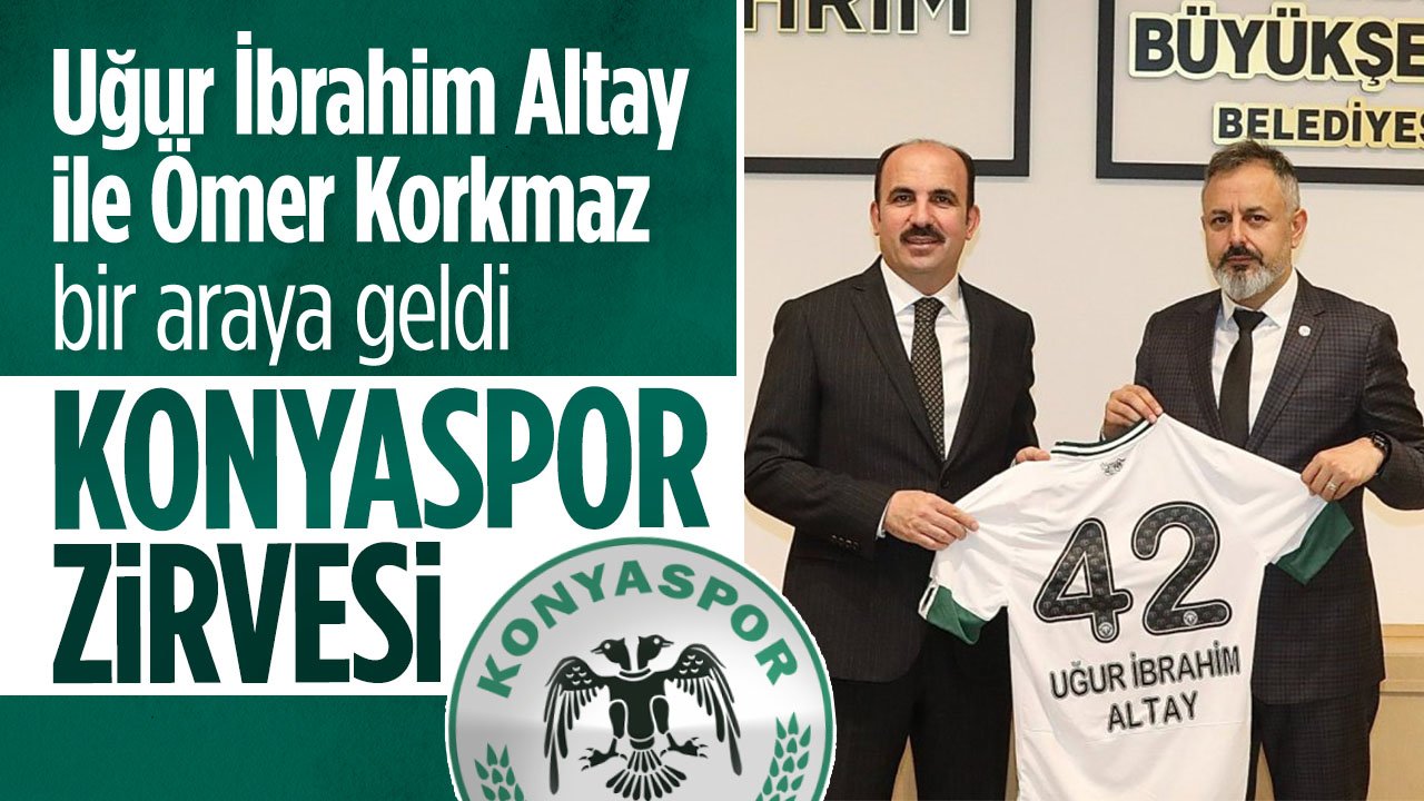 Konyaspor'da Kongre öncesi Uğur İbrahim Altay ile Ömer Korkmaz görüştü
