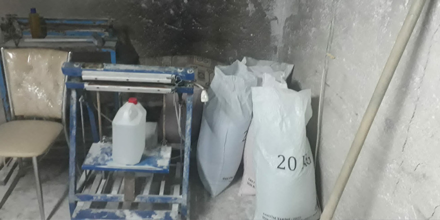 Konya'da 926 kilogram sahte deterjan ele geçirildi