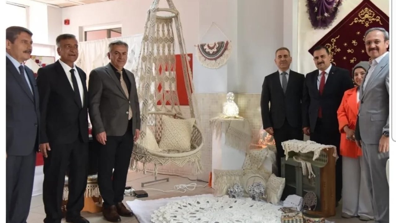 Meram Halk Eğitim Merkezi'nde yıl sonu sergisi
