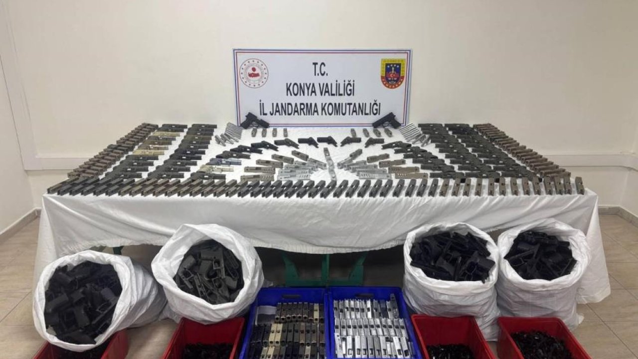 Konya'da jandarmadan silah kaçakçılarına operasyon