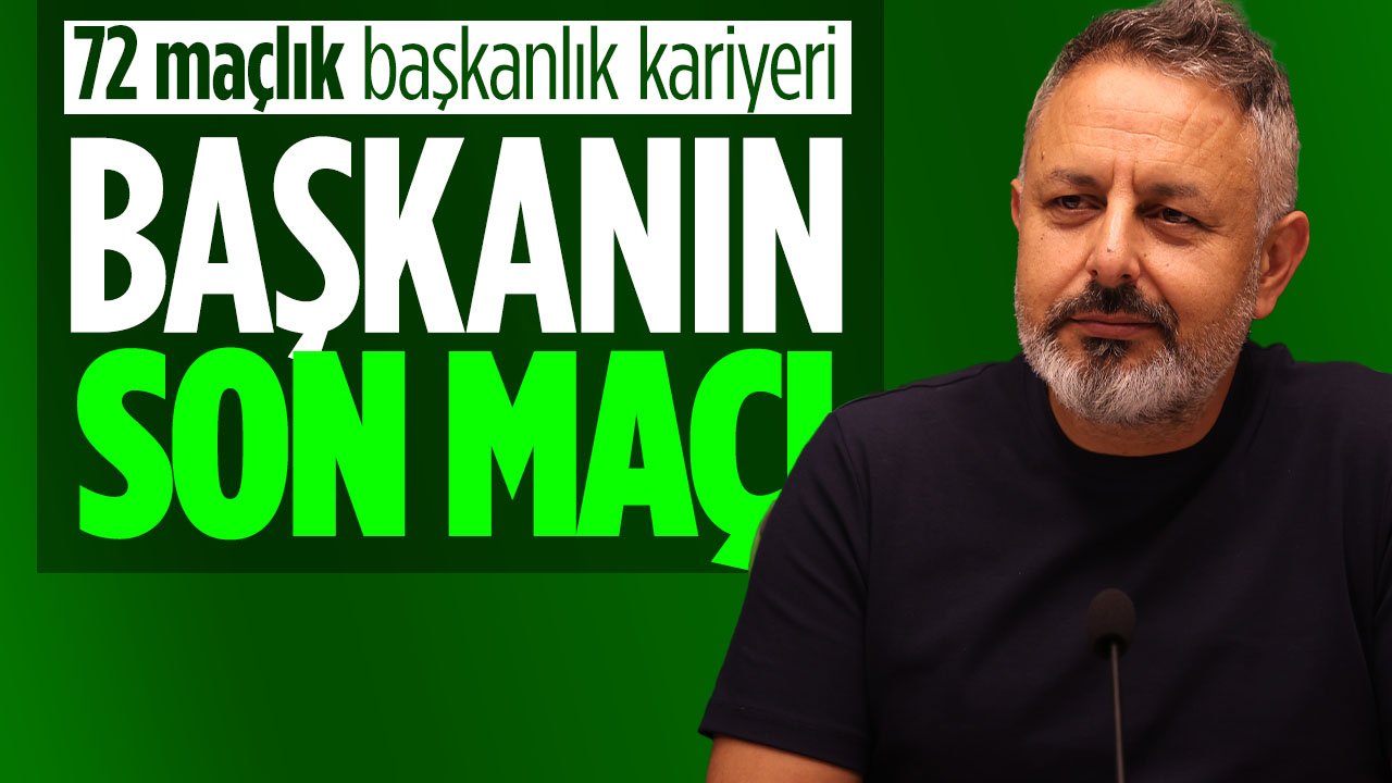 Konyaspor'da Ömer Korkmaz başkanlık kariyerinde son maçına çıkıyor