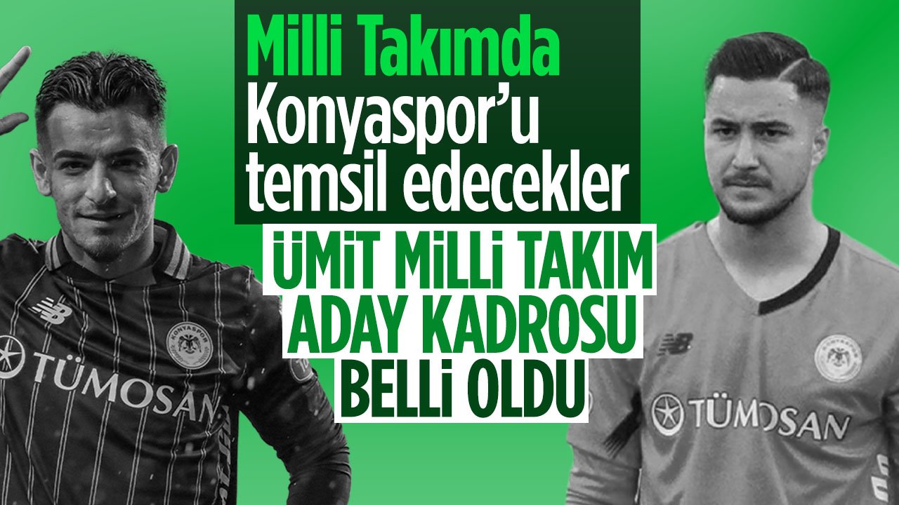 Konyaspor'da Deniz Ertaş ve Melih Bostan Ümit Milli Takım aday kadrosuna seçildi
