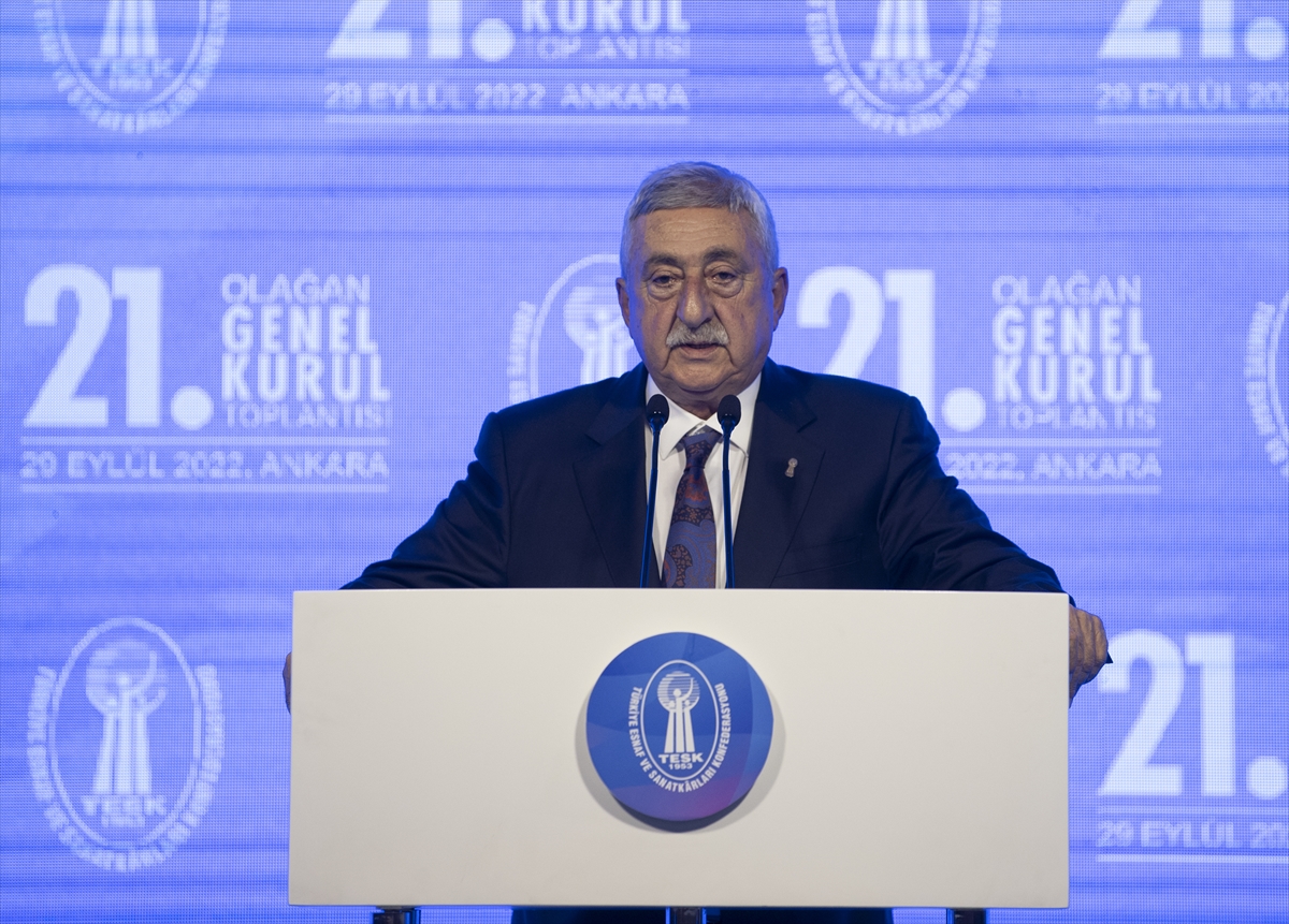 TESK Başkanlığına  Bendevi Palandöken yeniden seçildi