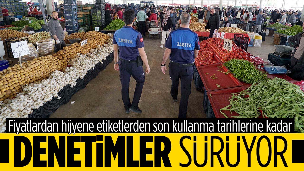 Meram Zabıtasından pazar ve marketlerde sıkı denetim: Alışveriş mercek altında