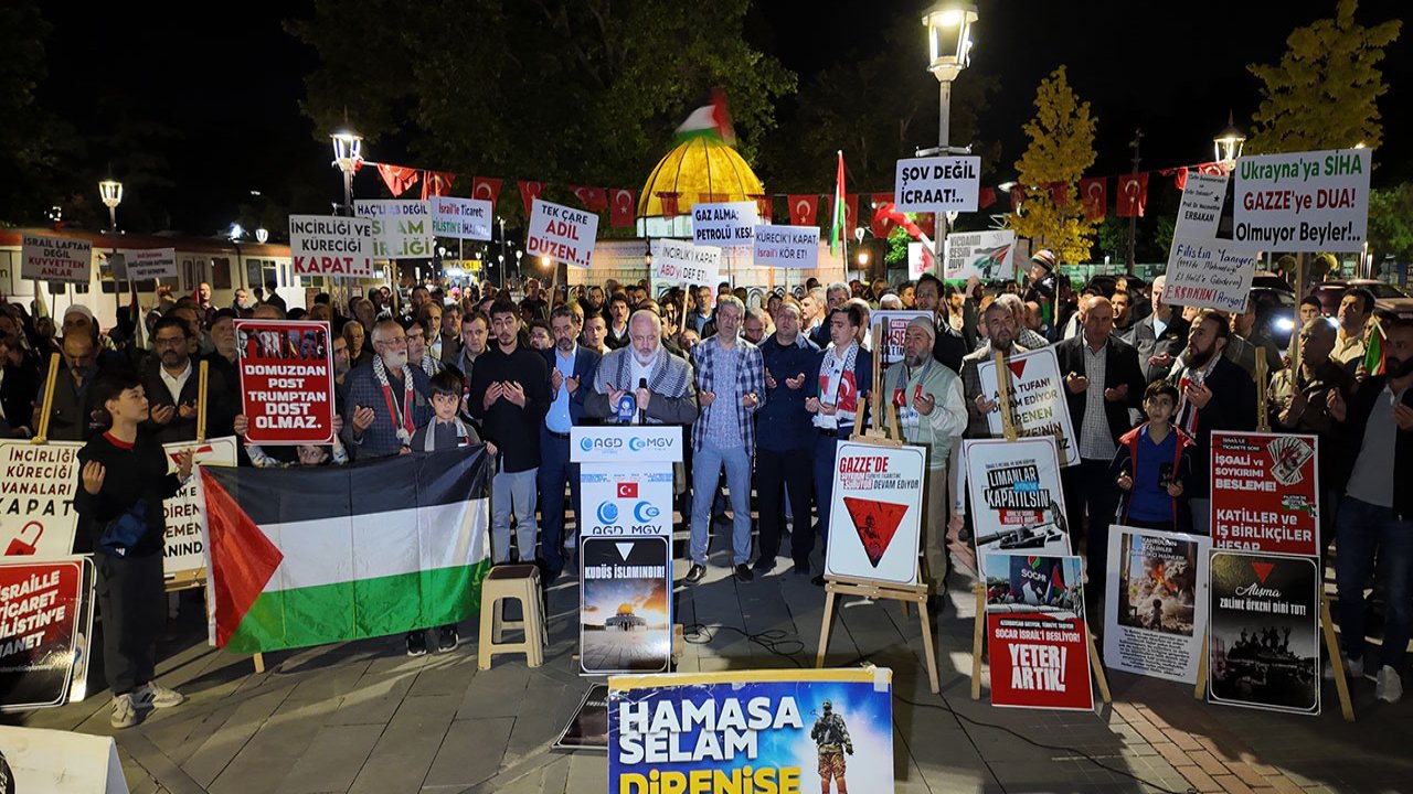 Konya’da Gazze İçin Küresel Öfke Günü: “Bu Kavga Bitmeyecek!”