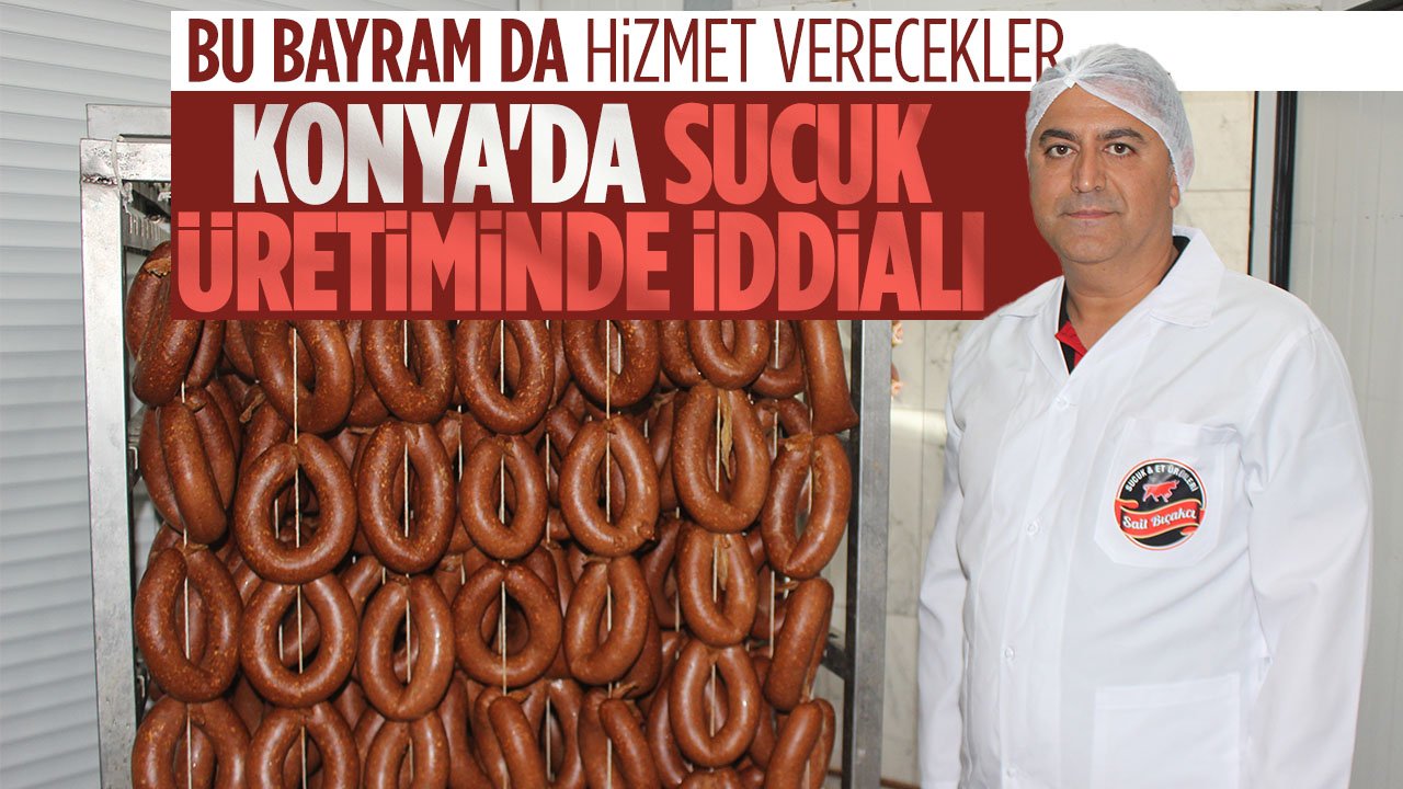 Konya'da bu kurban da kurban etlerini sucuk yapacaklar