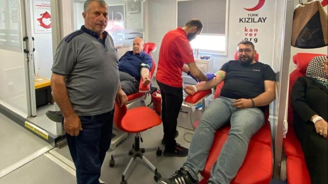 Konya Karapınar kan bağışı kampanyası ilgi gördü