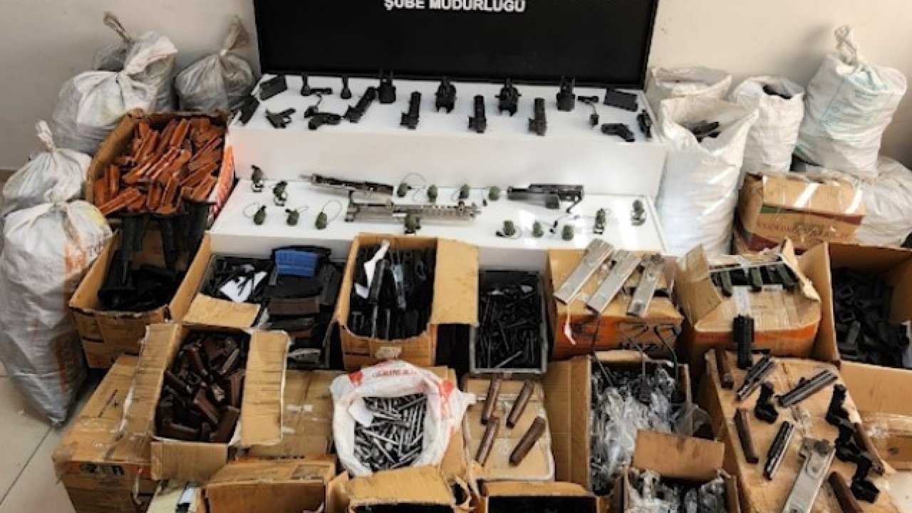 Konya polisi kaçak silah fabrikasına operasyon yaptı