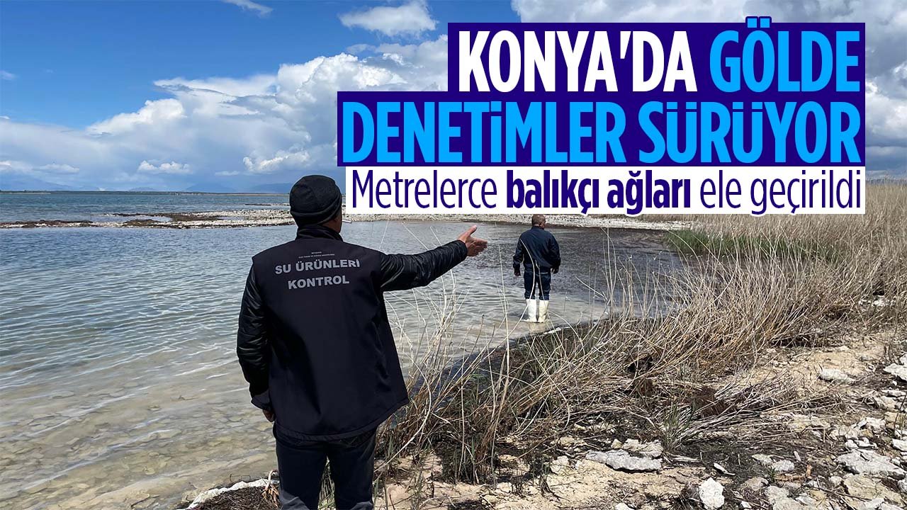 Konya'daki Beyşehir Gölünde av yasağında denetimler dürüyor