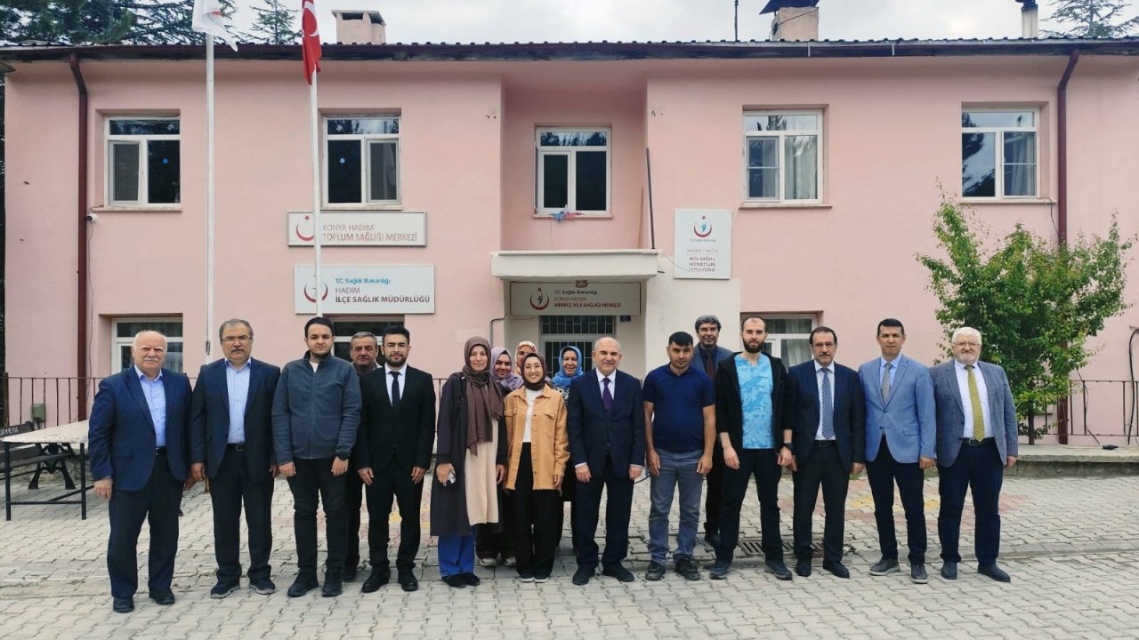 İl Sağlık Müdürü Hadim ve Taşkent’te sağlık hizmetlerini değerlendirdi