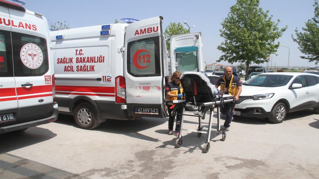 Konya'da otomobil devrildi: 4 yaralı