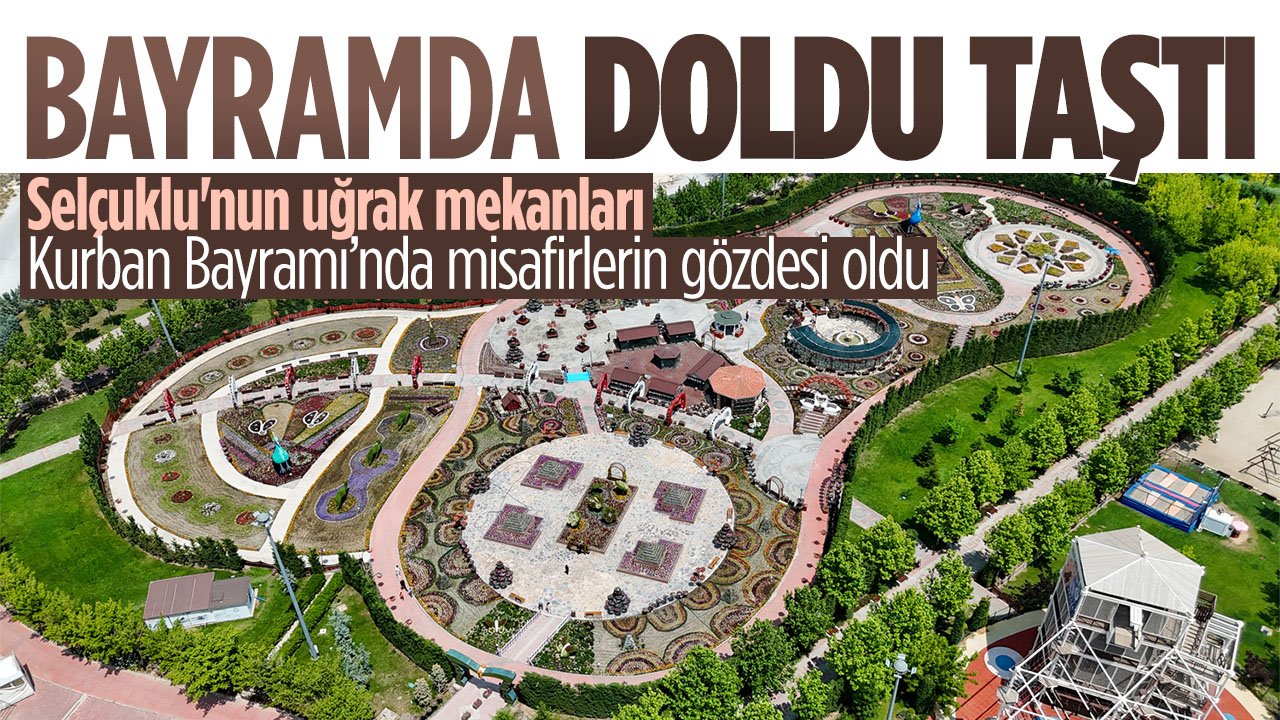 Selçuklu'nun sembol mekanları bu bayram da yoğun ilgi gördü