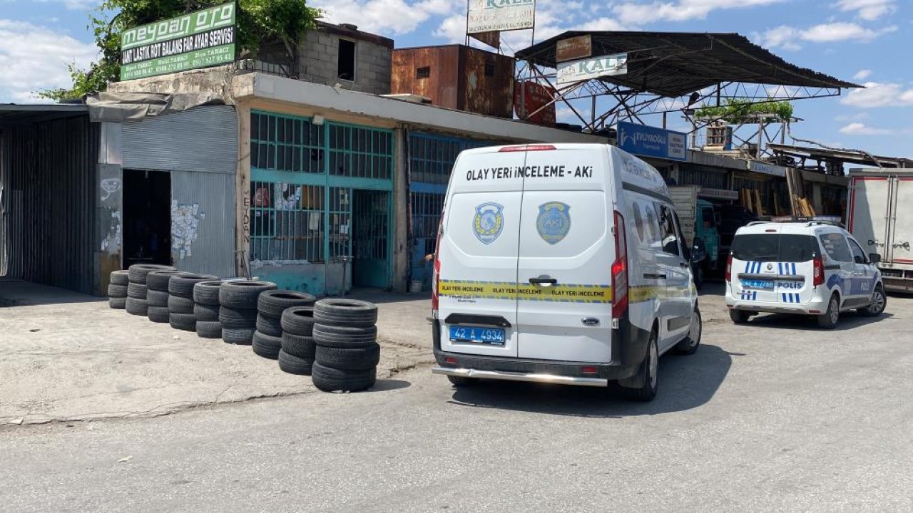 Konya'da tamirhanede sandalyeden düşen adam  ağır yaralandı