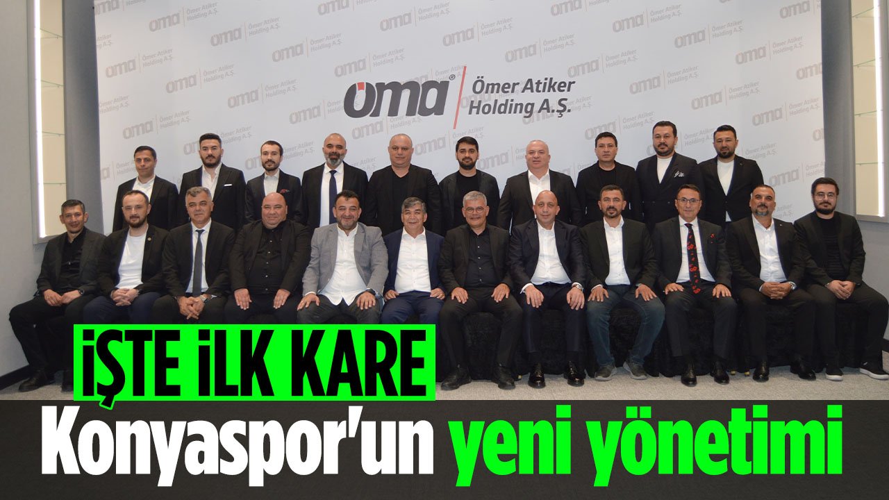 Konyaspor'da başkanlığa aday yeni yönetim birlikte ilk pozu verdi