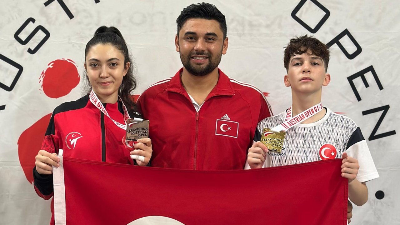Selçuklu Belediyesporlu Milli Taekwondocular Avusturya'dan madalya ile döndü!