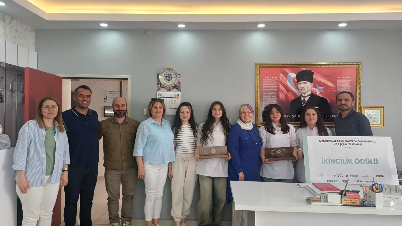 Konyalı aşçılardan Türkiye ikincisi olan Konyalı öğrencilere ziyaret