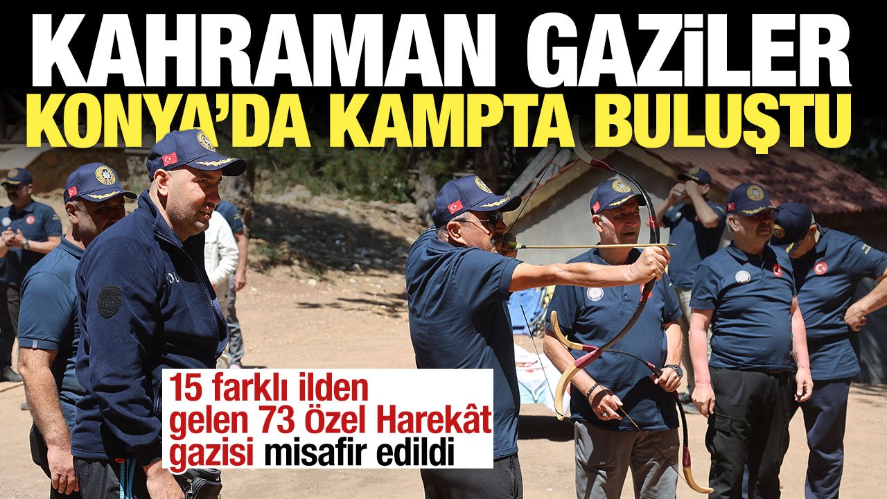 Kahraman gaziler Konya'da misafir edildi