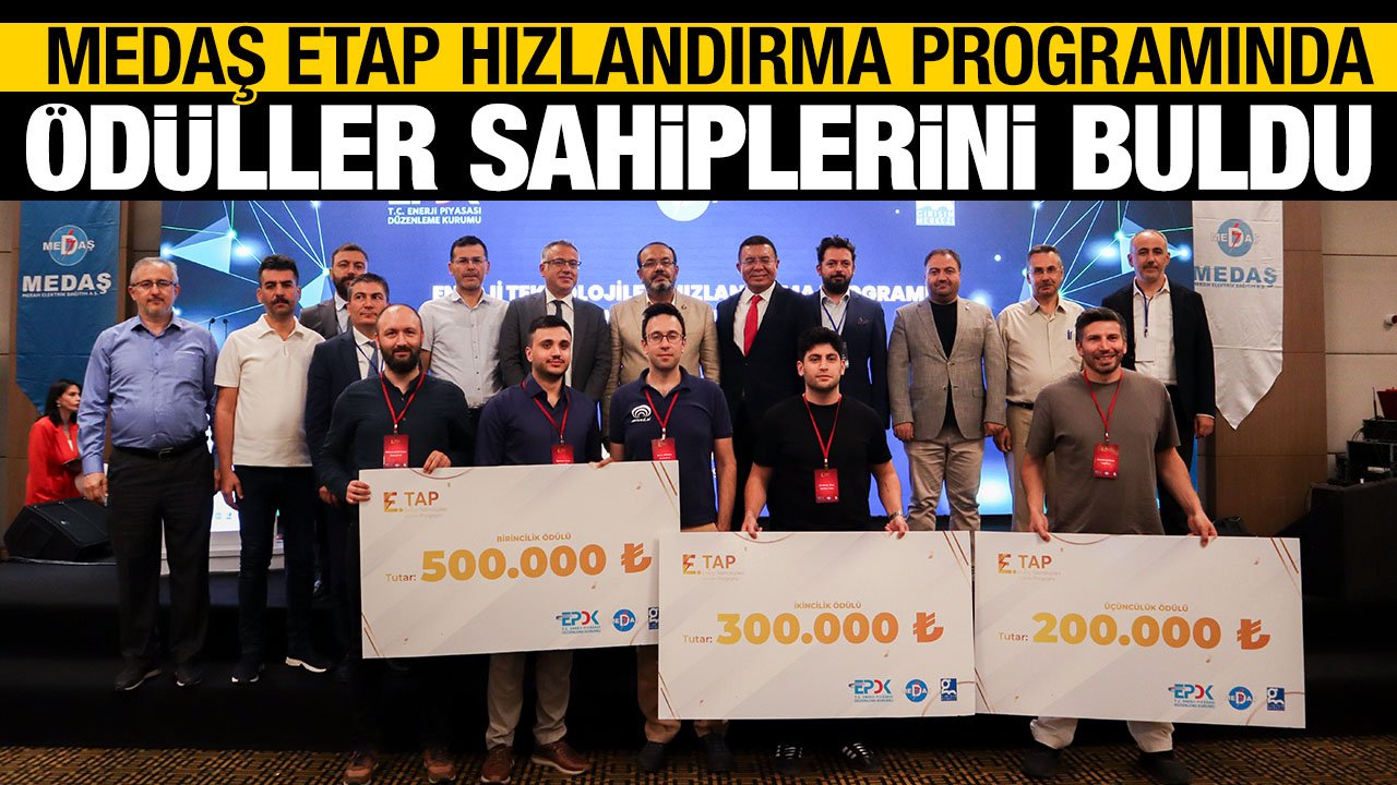 MEDAŞ Etap Hızlandırma Programında Ödülle verildi