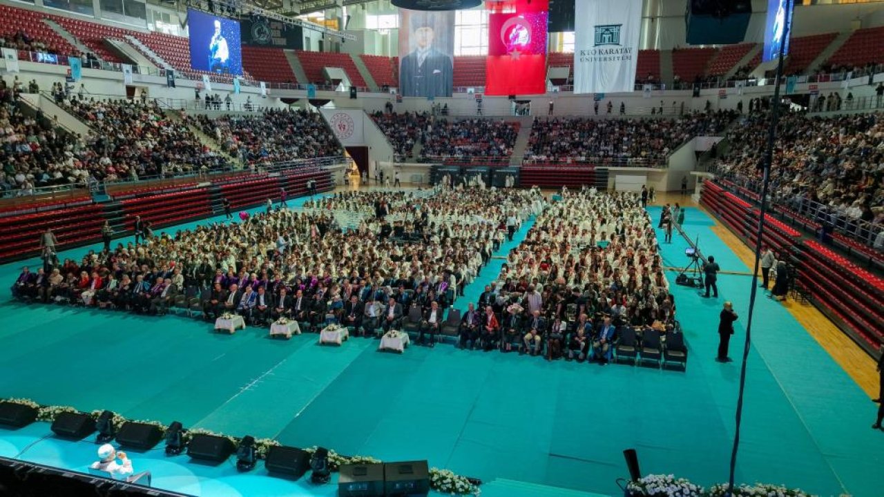 Konya'da nefes kesen mezuniyet töreni: KTO Karatay Üniversitesi mezunlarını törenle uğurladı