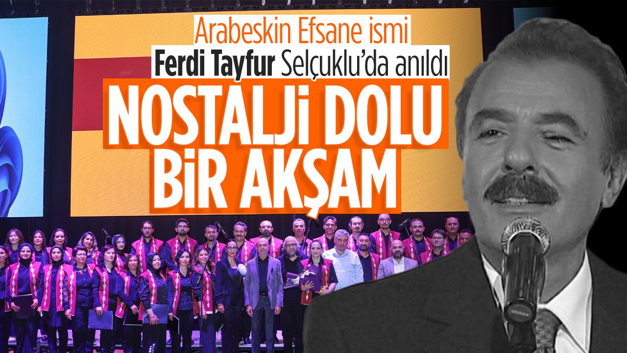 Arabeskin efsane ismi Ferdi Tayfur Konya'da şarkılarıyla anıldı
