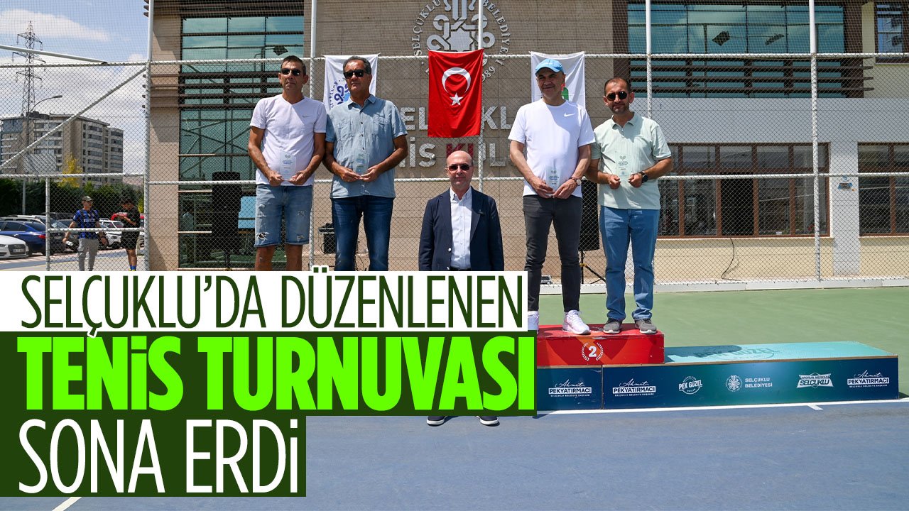Selçuklu'da düzenlenen T200 Masters tenis turnuvası sona erdi
