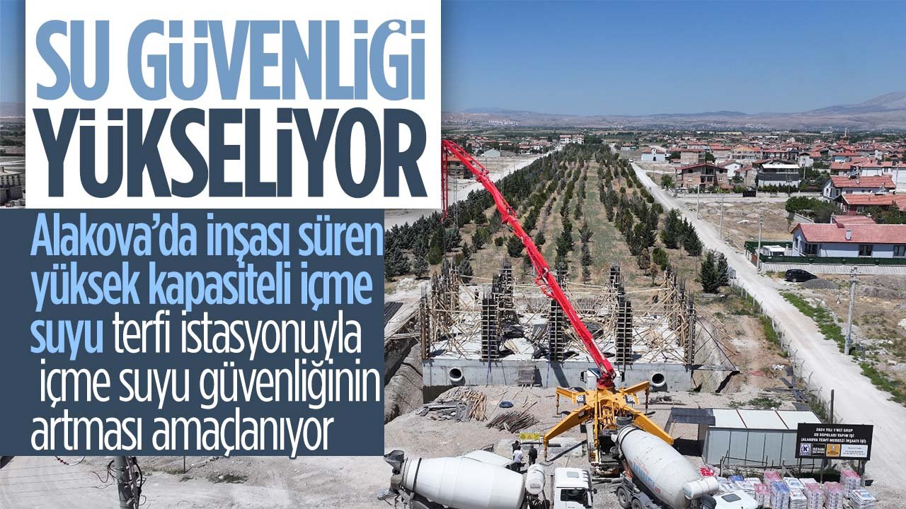 Konya'da yüksek kapasiteli içme suyu terfi istasyonu yapılıyor: İçme suyu güvenliğini artırmak amaçlanıyor