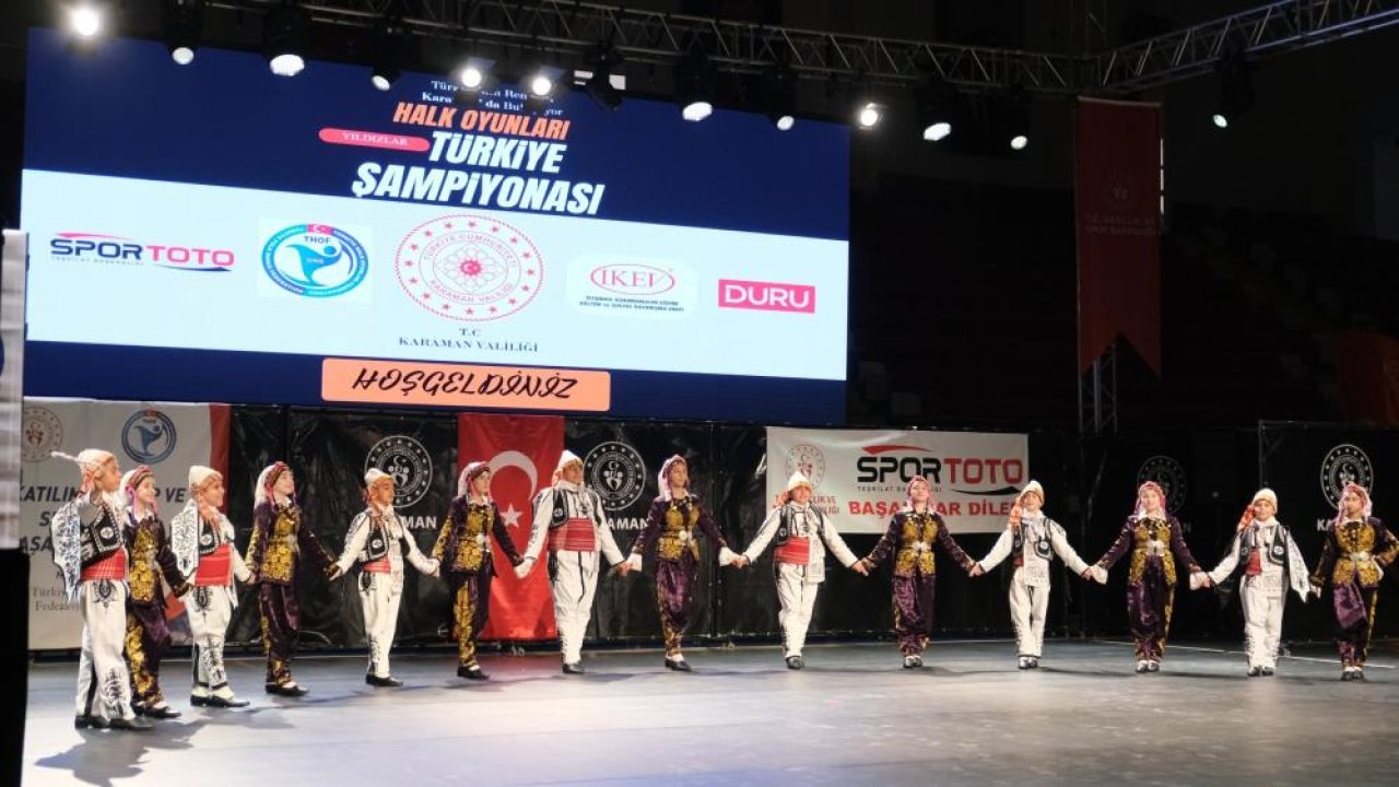 Halk Oyunları Yıldızlar Türkiye Şampiyonası'nda final yapıldı