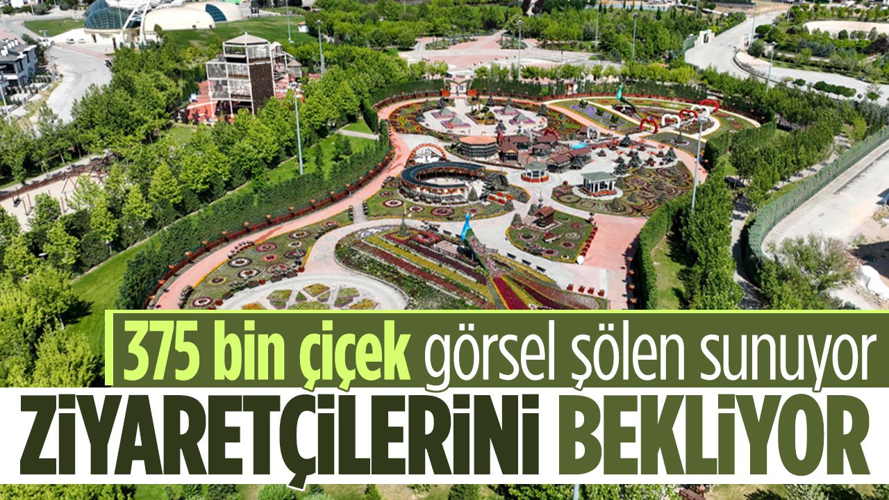 Selçuklu Çiçek Bahçesi sezonu açtı ziyaretçilerini bekliyor