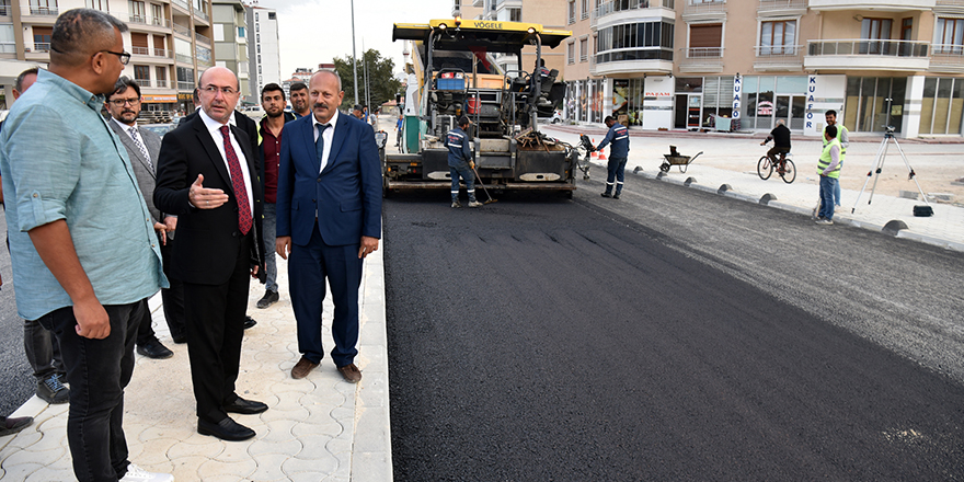 Saray Caddesi’nde 2.Etap Asfalt Çalışması Tamamlandı