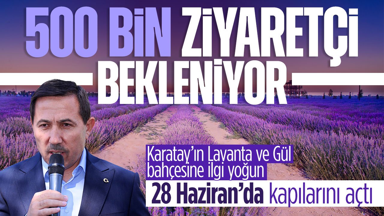 Konyalılar büyük ilgi gösteriyor: Karatay'da Lavanta Bahçeleri'nde hedef 500 bin ziyaretçi
