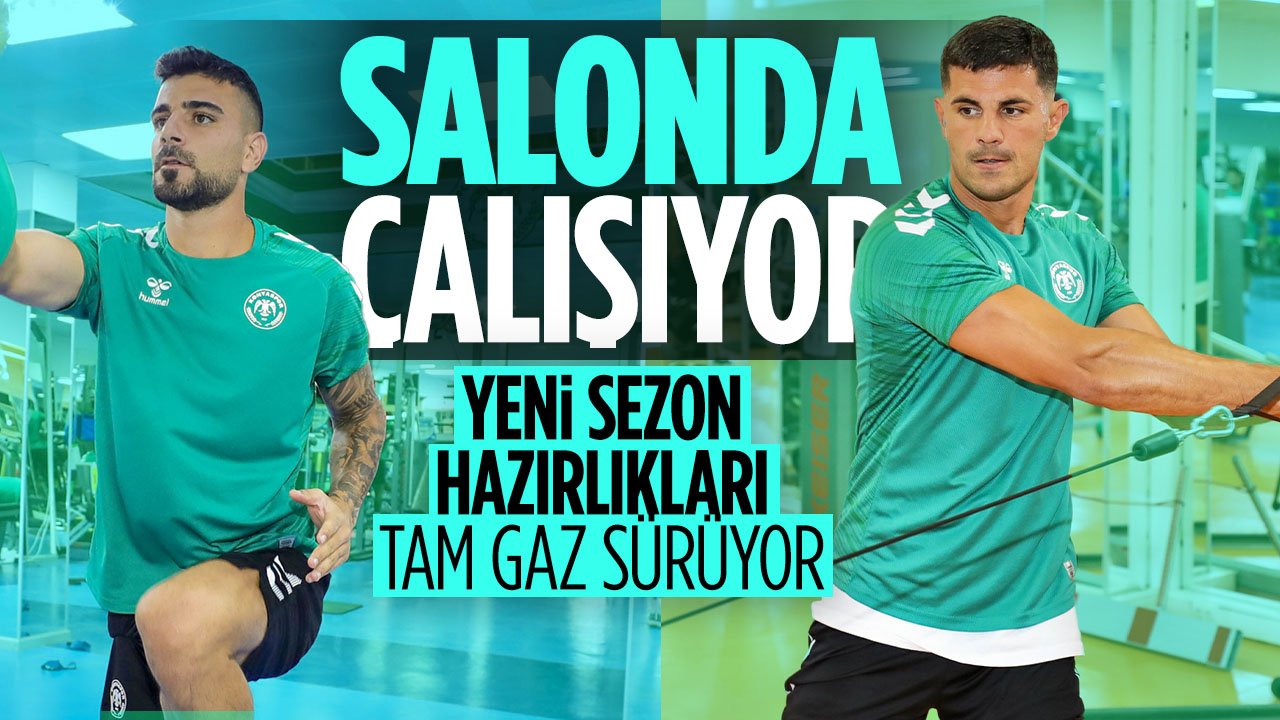 Konyaspor salonda çalışıyor
