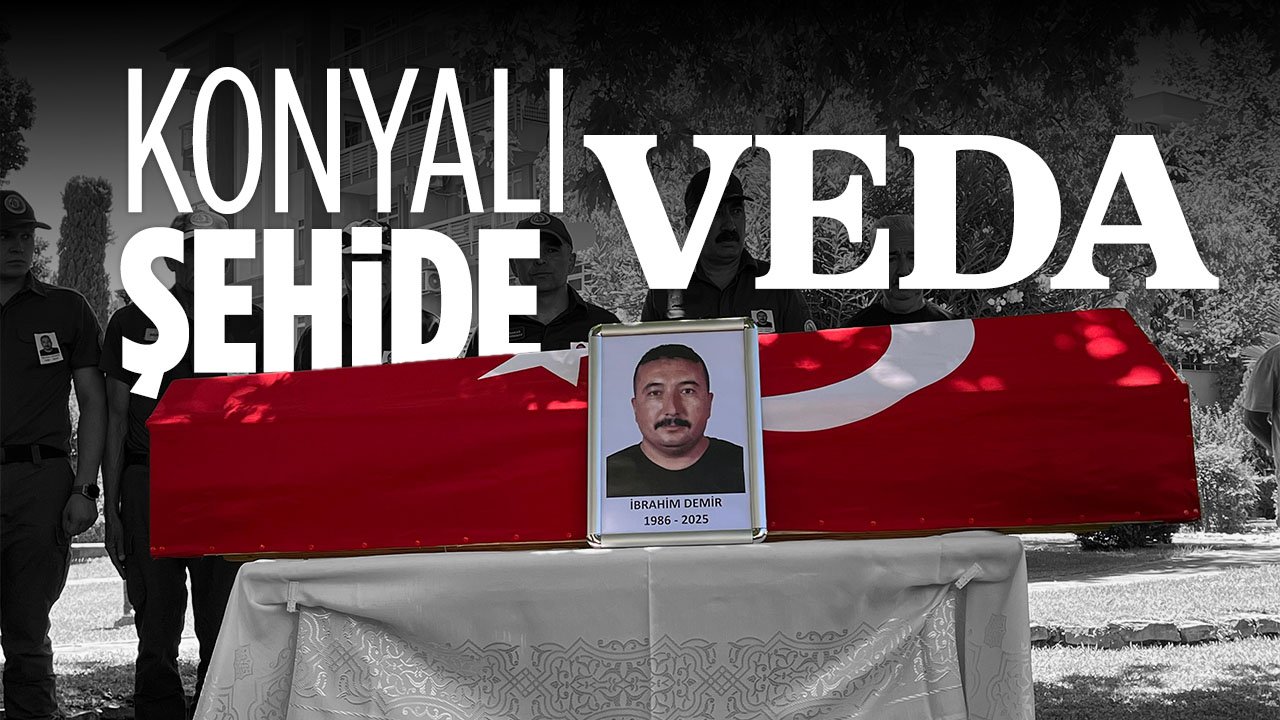 İzmir'deki yangında şehit olan Konyalı orman işçisi son yolculuğuna uğurlandı