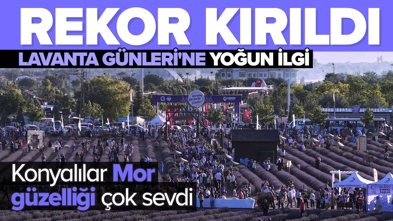 Konya'da Lavanta Günleri rekorla taçlandı: 3 günde 500 bine yakın ziyaretçi