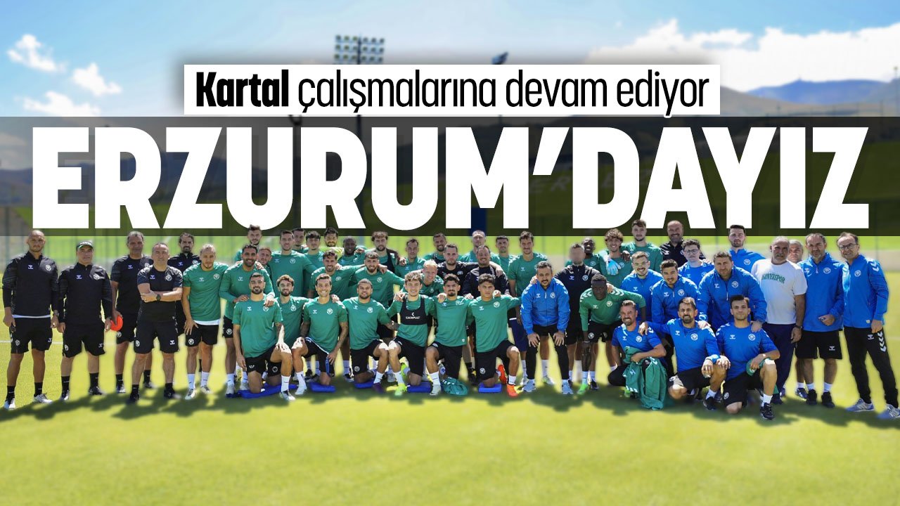 Konyaspor Erzurum'da: Yeni sezon için çalışmalar devam ediyor