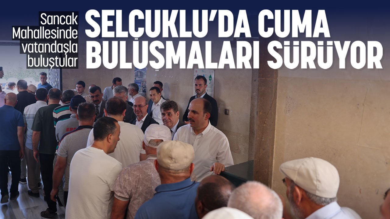 Selçuklu'da geleneksel 'Cuma Buluşmaları' sürüyor