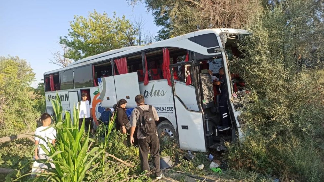 Konya’da yolcu otobüsü kaza yaptı: 7 kişi yaralandı